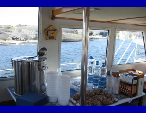 Fresh air and salmon soup!