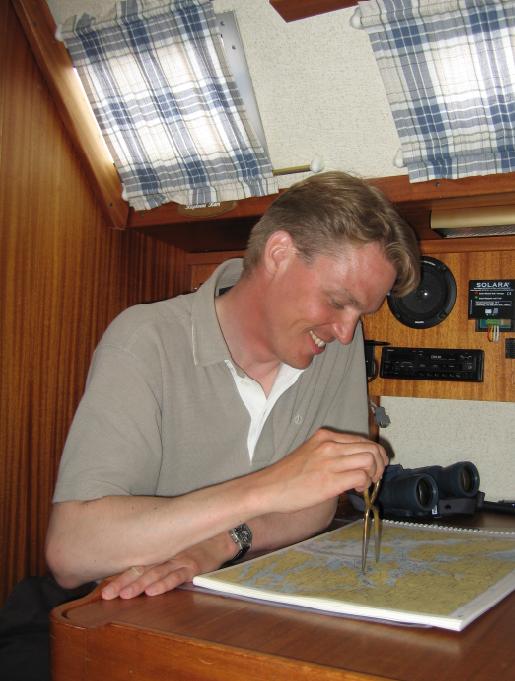 [Reittisuunnitelmaa laatimassa Merituuli III:lla 2005]