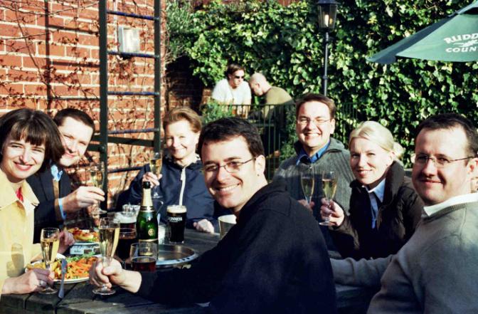 [The HSE Silver Team in Oxford in April 2005]