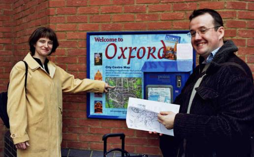 [Hiltrud and Niall led the HSE Team to the Campus]